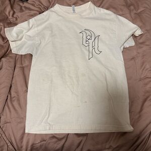 American apparel Cream Graphic T-Shirt